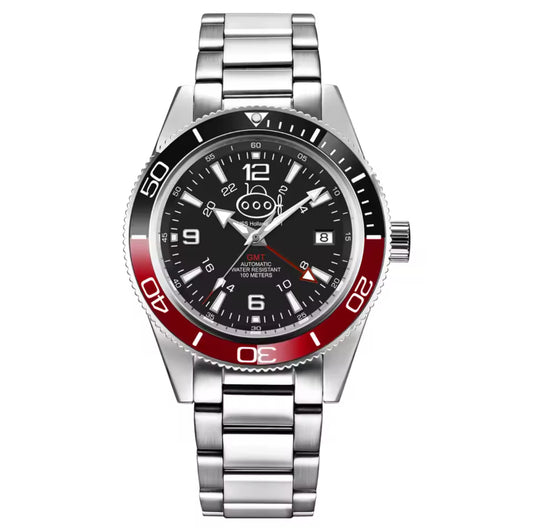 The SS-1 GMT in Black Red and Black
