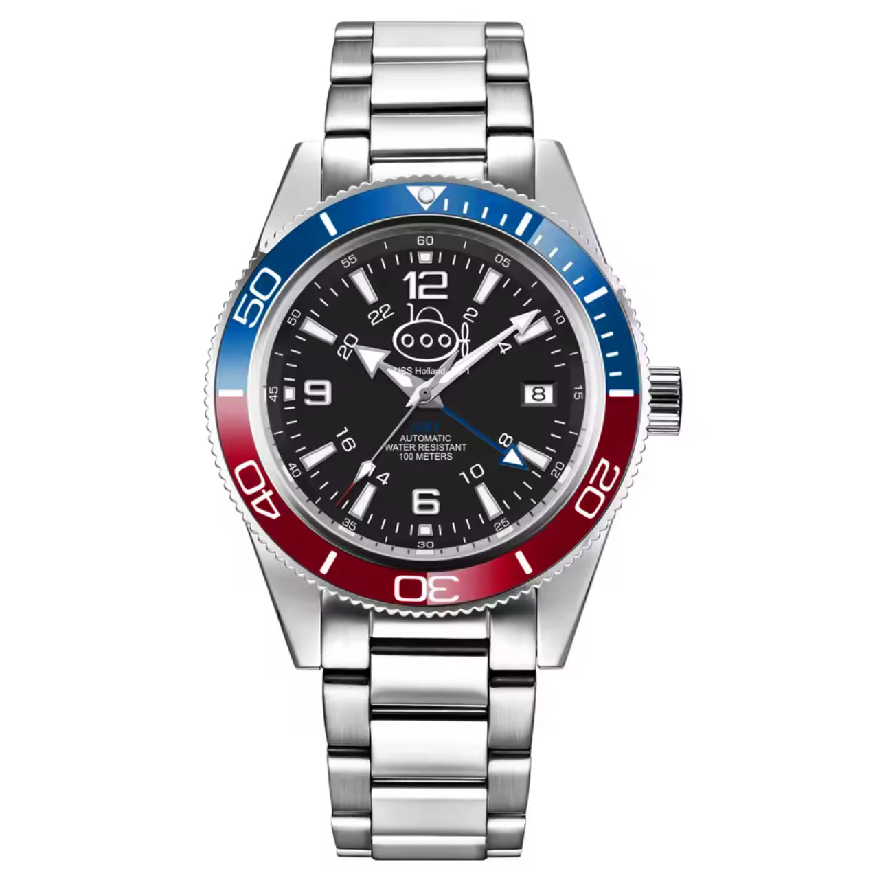 The SS-1 GMT in Blue Red and Black